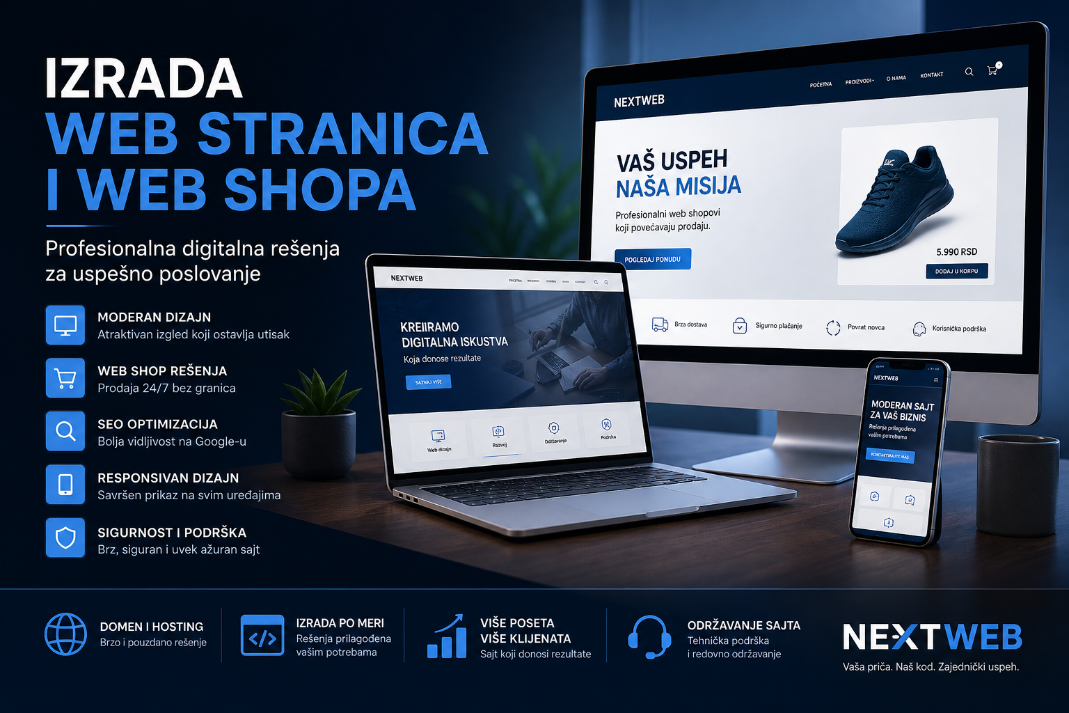 Profesionalna izrada web stranica i web shopova
